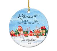 La Retraite : La Meilleure Chose Qui Me Soit Arrivée. Pendentif De Noël Drôle Décoration De Noël A Suspendre Mignon Ornement Suspendu pour Salon Jardin Fête