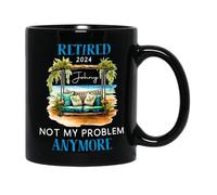 La Retraite N'Est Plus Mon Problème. Mug Unique Tasse À Thé Drôle Tasse À Café Idée Cadeau Pour Noël Pâques Bureau 330ml