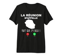 La Réunion Au Bout du Fil Cadeau Ile de La Réunion 974 T-Shirt Haut de Gamme