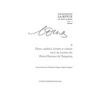 La Revue des lettres modernes Duras, mythe(s), écriture et création suivi de Lectures des Petits Chevaux de Tarquinia 2024 - Simona Crippa - Classiques Garnier - broché - Revue