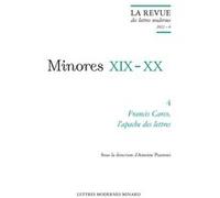 La Revue des lettres modernes Patrick Marot (Direction), Philippe Antoine (Direction), Christian Chelebourg (Direction), Julien Roumette (Direction), Jean-Yves Laurichesse (Direction), Llewellyn Brown