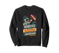 La robotique est Le Bacon de l'ingénierie Programmeur d'IA drôle Sweatshirt