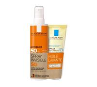 La Roche Posay Anthelios Spray Invisible SPF50+ Avec Parfum 200ml + Lipikar Huile Lavante AP+ 100ml