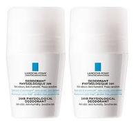 La Roche-Posay Déodorant bille physiologique 24H Sans alcool Peaux sensibles 2x50 ml