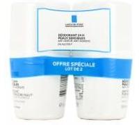 Déodorant Peaux Sensibles 24H 2 x 50ml Rouleau 100 ml