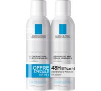 La Roche Posay Déodorant Peaux Sensibles 48H Spray Lot de 2 x 150ml