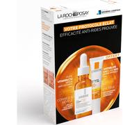 La Roche Posay Pure Vitamin C Coffret anti-rides et éclat: sérum visage et protection SPF50+ offerte