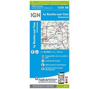 Carte de randonnée IGN Série Bleue n° 1326 - La Roche-sur-Yon, Bournezeau
