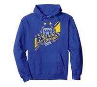 La Rochelle 2 Étoiles Rugby Supporter Rochelais Cadeau Sweat à Capuche, Unisexe pour Adultes, Bleu Royal, XL