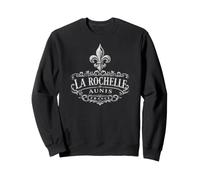 La Rochelle Aunis France Décoration Fleur de Lis Blanc Sweatshirt