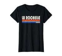 La Rochelle France Retro 70s 80s Style T-Shirt Graphique avec Valeur