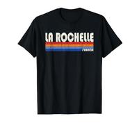 La Rochelle France Style Rétro Années 70 80 T-Shirt Graphique avec Valeur