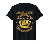 La Rochelle Rugby Maillot Supporter L a Force des Marins T-Shirt