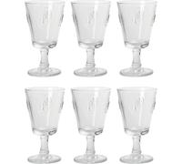 Verre à vin - LAROCHÈRE - FLEUR DE LYS - Hauteur 14.7 cm - Contenance 24 cl - Verre pressé