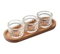 La Rochère 3232870304699 Coupelles Set apéro X3 Délice, Incolore, Taille Unique