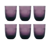 La Rochère Verres à eau Ouessant 29 cl. lot de 6 Aubergine