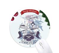 la romance des talons de chaussures fleurs tapis de souris en caoutchouc de sapin de noël