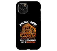 La Rome antique Première dans la démocratie Dernier dans la lutte contre les incendies romains Coque pour iPhone 11 Pro