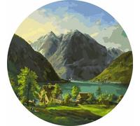 La ronde des chiffres - Paysage lacustre
