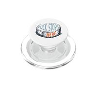 La rondelle de Jeu de Mots Amusante s'arrête Ici PopSockets PopGrip pour MagSafe