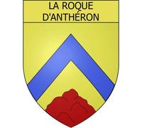 La Roque-d'Anthéron 13 ville Stickers blason autocollant adhésif - Taille : 4 cm
