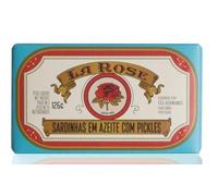 La Rose - Sardines à l'huile d'olive avec pickles / Produit Gourmet du Portugal - 5 x 120 gr Pack