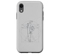 La rotonde de Vitruve Donne Un Coup de Pied au Taekwondo Coque pour iPhone XR