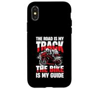 La Route est ma Piste Le vélo est Mon Guide Coque pour iPhone X/XS
