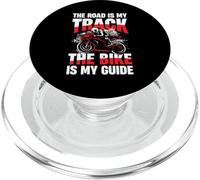 La Route est ma Piste Le vélo est Mon Guide PopSockets PopGrip pour MagSafe