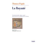 La Royauté, au roi de Chypre - Saint Thomas d'Aquin - Vrin - broché - Essai