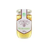 LA RUCHE AUX DELICES - Miel d'Acacia Bio 375g, douceur florale pour un petit-déjeuner ensoleillé - Lot de 3