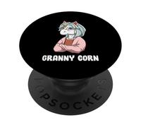 La Sage Grand-mère Licorne, La Mamie Rigolote PopSockets PopGrip Adhésif