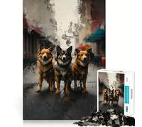 La Sagesse à Quatre Pattes Puzzle de 1000 pièces Jeu de réflexion Découpe de Haute précision Passe-Temps Fascinant pour Les Moments de détente (50x75cm)