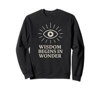 La Sagesse Commence dans l'émerveillement - Curiosité et philosophie Sweatshirt
