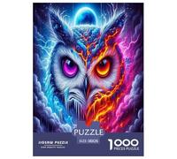 La Sagesse est Hibou Puzzle 1000 Pièces Educa Jeu D'Intelligence Décoration Intérieure Dessin animé Animaux colorés Jeu Éducatif Challenge Toy Adultes & Enfants des 14 Ans 38x26cm/1000pcs