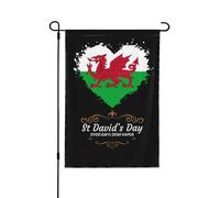 La Saint-David Galloise Bannière Suspendre Drapeaux Avec Œillets Drapeaux De Jardin Pour Dortoirs Fêtes Clubs 30X45cm
