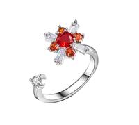 La Saint-Valentin Bagues De Couple Bague rotative classique, bijoux à la mode, léger, luxe, sensation, Design, bague (A, One Size)