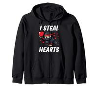 La Saint-Valentin Ninja I Steal Hearts Cute Boys Kids Toddler Sweat à Capuche