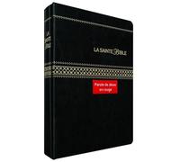 La Sainte Bible Segond 1910 - Noire, similicuir, souple, onglets, Paroles de Jésus en rouge