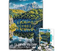 La Sainte Victoire Aix-en-Provence Landscape Puzzle, 1000 pièces | Choisissez un défi puzzle de début d’année pour les w nds d’hiver, pour se détendre.