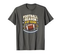 La Saison de Football est ma Saison d'excitation pour Les Fans T-Shirt, Homme, Asphalte, 6XL