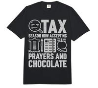 La Saison des impôts accepte Maintenant Les prières et la Saison des impôts sur Le Chocolat Comfort Colors Adult Heavyweight T-Shirt