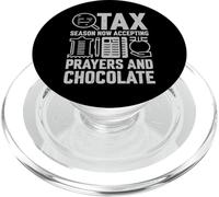 La Saison des impôts accepte Maintenant Les prières et la Saison des impôts sur Le Chocolat PopSockets PopGrip pour MagSafe