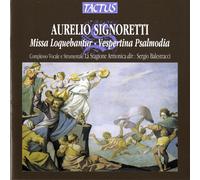 Signoretti Aurelio – Missa Loquebantur – Vespertina Psalmodia – Tactus