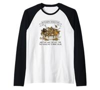 La Salade « Never Again » - Graphique de Cuisine Amusant Manche Raglan