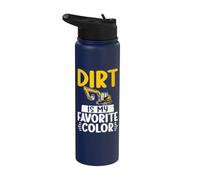 La saleté est ma pelle de couleur préférée Stainless Steel Insulated Water Bottle