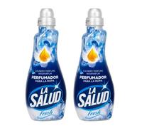 La Salud Fresh Parfum Linge Pack 2 x 720 ml | Parfum pour Machine à Laver à l'Arôme Frais | Additif Textile pour Lessive, Draps, Serviettes et Vêtements Quotidiens