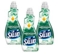 La Salud Spring Pack 3 x 720 ml | Parfum pour Linge | Arôme Floral pour Linge de Lit, Serviettes et Vêtements Quotidiens | Jusqu'à 108 Lavages