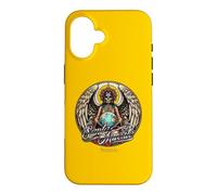 La Santa Muerte au Style Tatouage avec Globe Coque pour iPhone 16