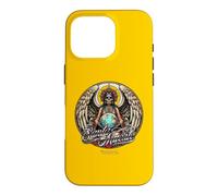 La Santa Muerte au Style Tatouage avec Globe Coque pour iPhone 16 Pro